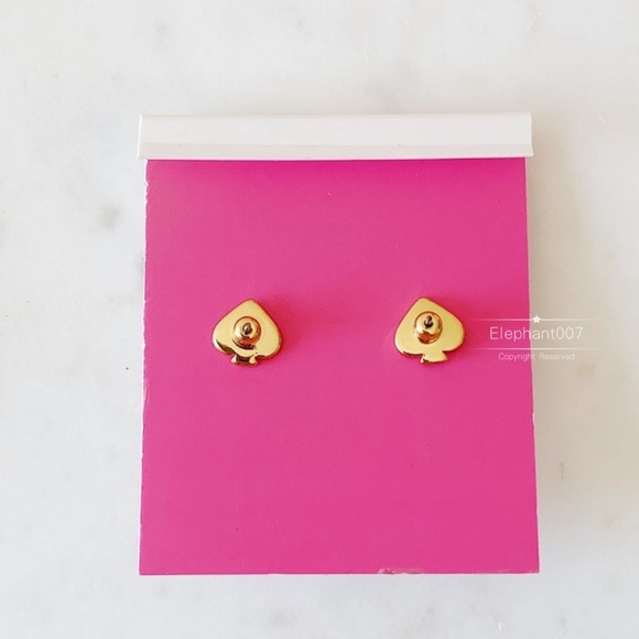 Kate Spade purple crystal stud earrings - Picture 3 of 4